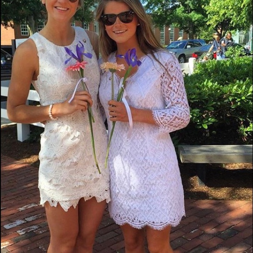 white lilly dress